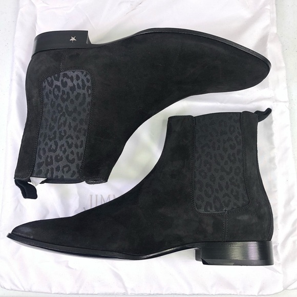 JIMMY Choo Men’s Sawyer Black Suede Ankle Boots - Picture 3 of 8